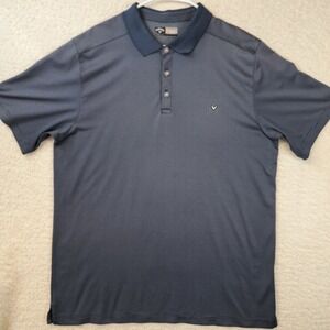 Callaway Opti Dry Golf Polo Shirt Men's Size XL Blue Gray Short Sleeve
